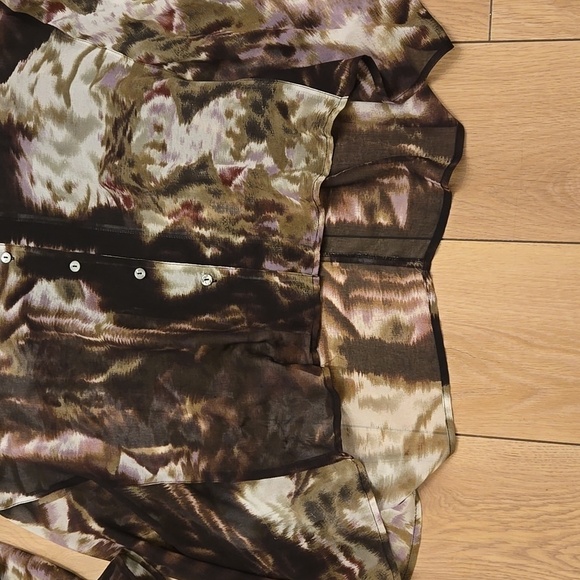 STELLA CARAKASI Sheer Blouse size S - Picture 3 of 8